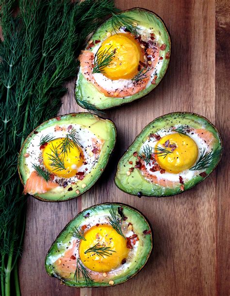 I loaded mine up with sliced potatoes, smoked salmon and speckled it with goat cheese and herbs. Smoked Salmon Egg Stuffed Avocados | Fresh Planet Flavor