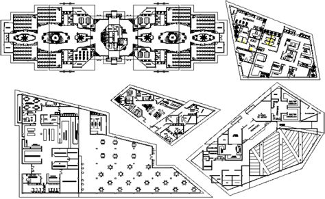 Institutional Building First Floor Plan With All Detail Cadbull