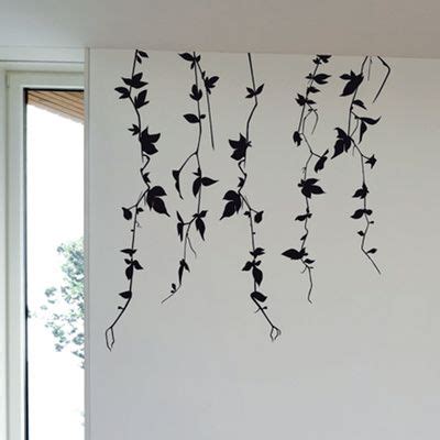 Vine Branches Medium Black Wall Decal Creative Wall Painting