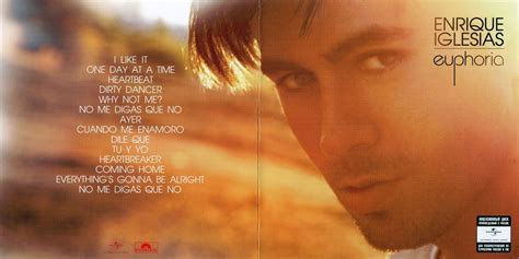 Enrique Iglesias Reveals Euphoria Tracklist And Album Cover Hot