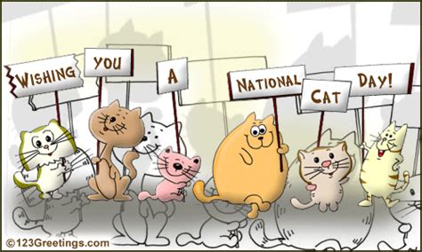 Happy Cat Day Free National Cat Day Ecards Greeting Cards 123 Greetings