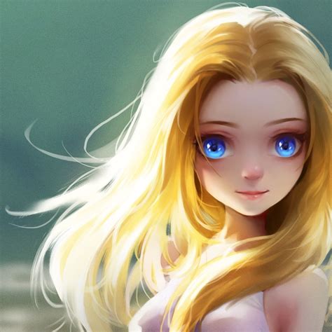 1080x1080 Cute Little Girl Blonde Eyes 1080x1080 Resolution Wallpaper