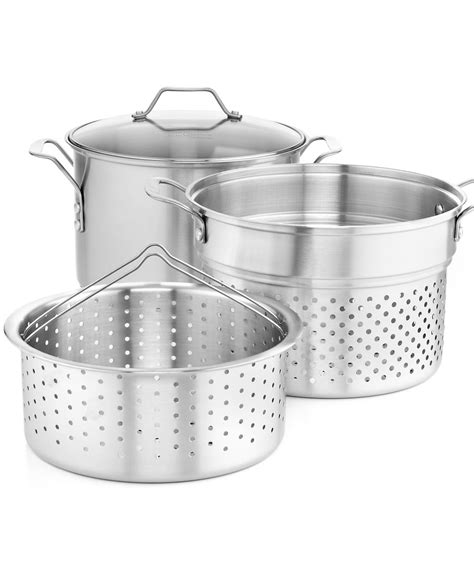 Calphalon Simply Stainless Steel 8 Qt Covered Multi Pot With Strainer