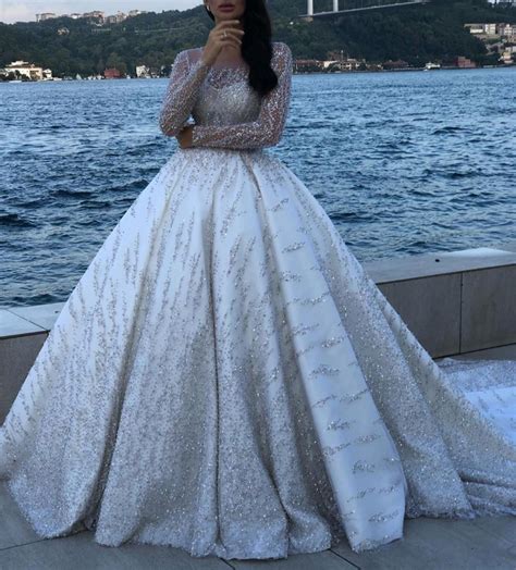 eslieb high end custom made full beads wedding dresses plus size wedding dress 2020 vestido de