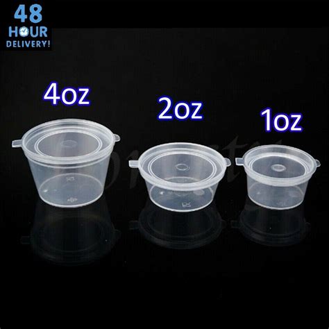 Clear Hinged Lid Plastic Single Use 1oz Pack Of 10 Jumping Bugzy