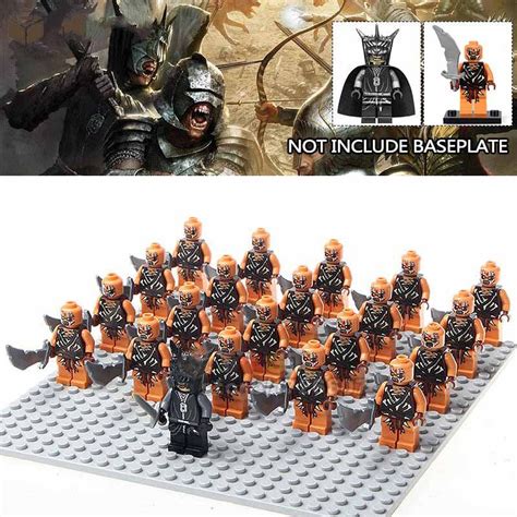21pcs Mordor Orc Mouth Of Sauron Lord Of The Rings Lego