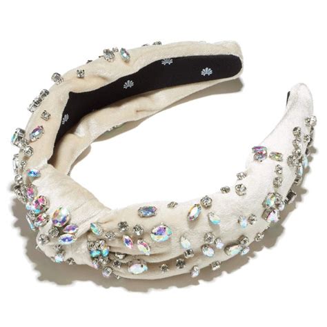 ivory pastel mixed crystal headband lele sadoughi jeweled headband crystal headband