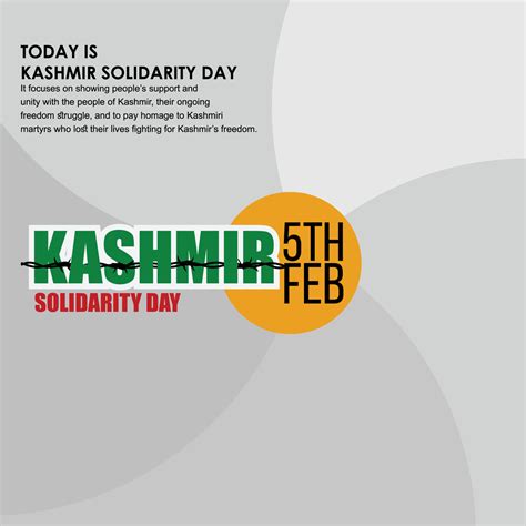 Kashmir Solidarity Day 5th February 15811387 Vector Art At Vecteezy