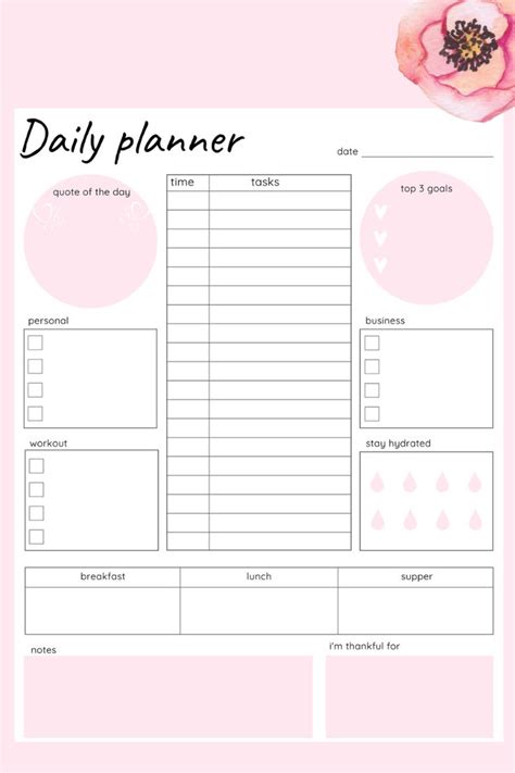 Pin On Daily Planners