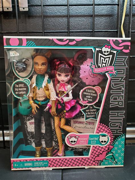 Monster High Draculaura And Clawd Wolf Dolls 2 Pack Vintage Toy Mall