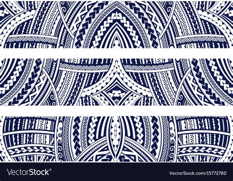 Set Of Maori Style Ornaments Royalty Free Vector Image