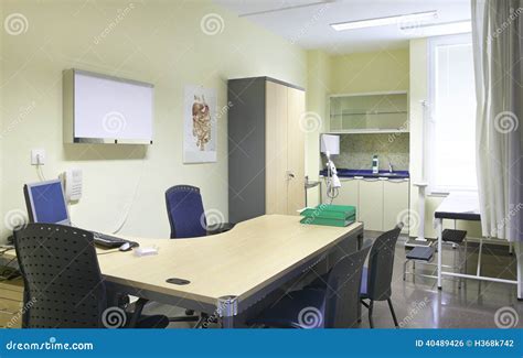 Hospital Doctor Room With Equipment And Desk Stock Photo Image 40489426