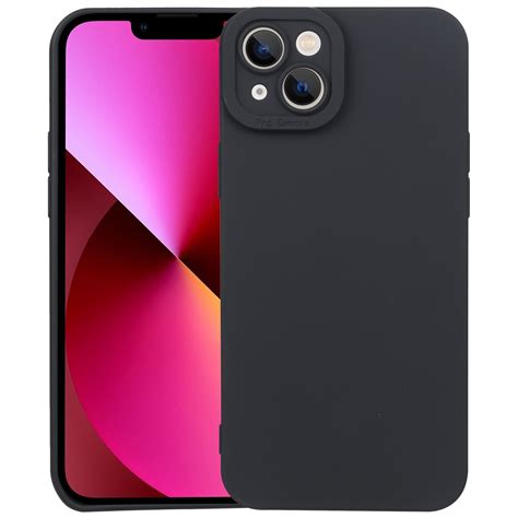 Liquid Silicone Full Coverage Phone Case For Iphone 14 Black