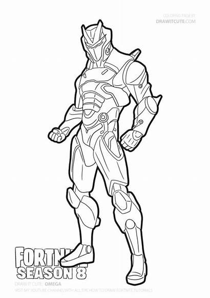 Coloring Pages Fortnite Printable Gaming Omega Outline