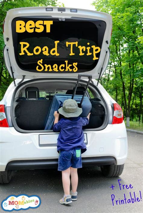 The Best Road Trip Snacks With Free Printable List