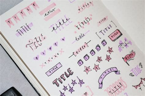 31 Easy Title Ideas For Your Bullet Journal A Stationery Wishlist