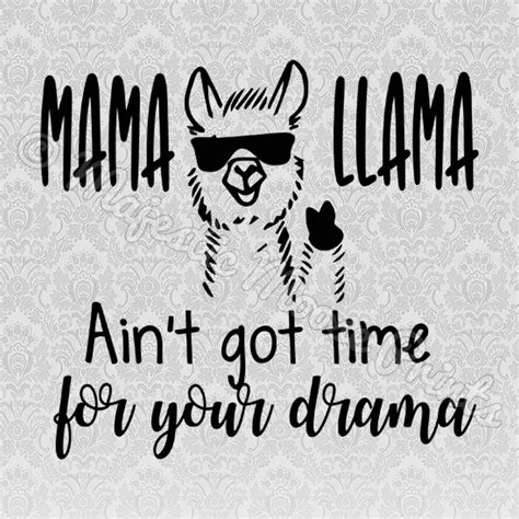 Mama Llama Svg Mama Llama Clipart Llama Face Svg Llama Svg Dxf Png