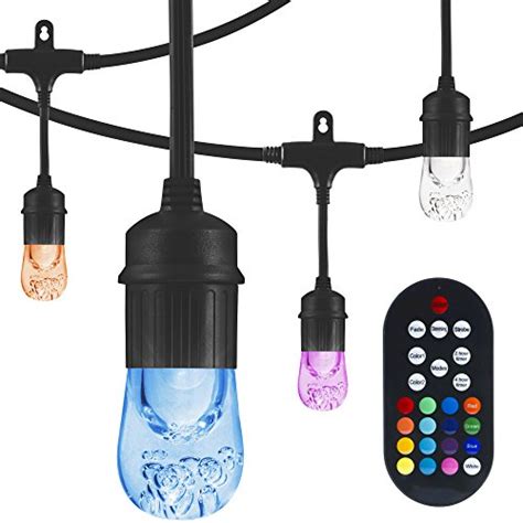 Enbrighten Seasons Led Warm White And Color Changing Café String Lights