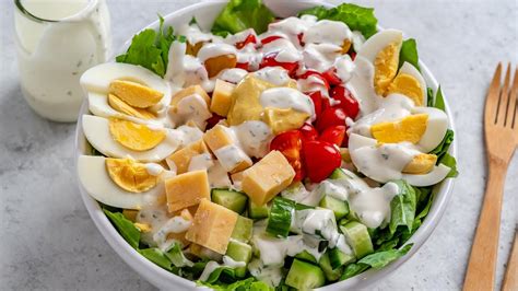 Keto Vegetarian Club Salad Recipe Easy Salad Recipes