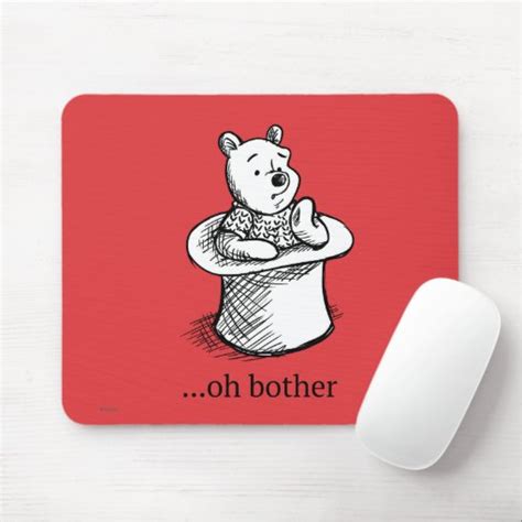 Winnie The Pooh Oh Bother Quote Mouse Pad Zazzle