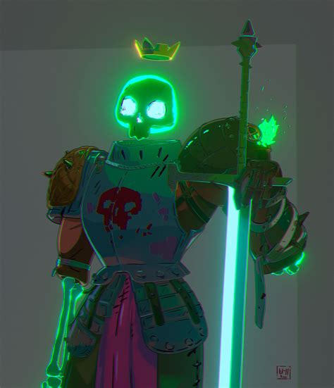 Artstation Skeleton Knight Character Design