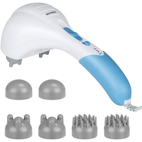 Handheld Neck Back Massager Double Head Electric Full Body Massager Deep Tissue Percussion