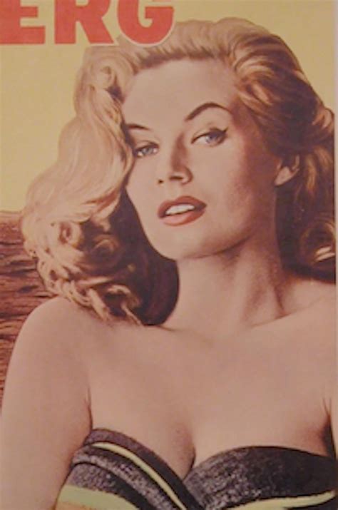 Anita Ekberg Original Vintage 1957 Us Movie Poster For The Etsy