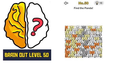 Brain Out Level 50 Solution Find The Panda Youtube