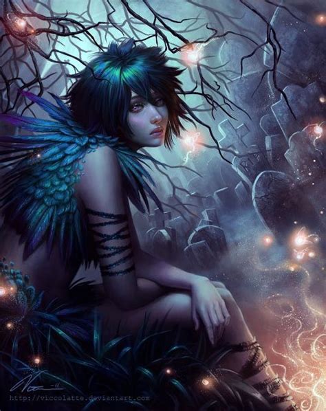 Goth Girl In Cemetary Fairy Art Dark Fairy Fantasy