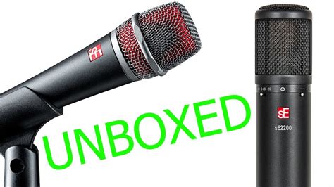 Se Electronics V7 X And Se2200 Microphones Unboxing Youtube