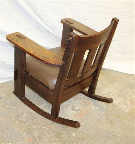 Bargain Johns Antiques Antique Mission Oak Rocking Chair By Charles