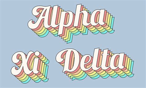 Alpha Xi Delta Marble Sticker Sheet Sororityshop
