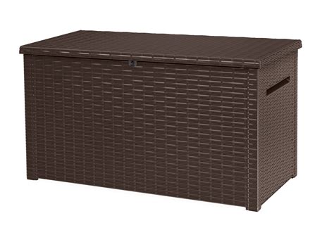 Keter Java Extra Large Rattan Style 230 Gallon Plastic Resin And