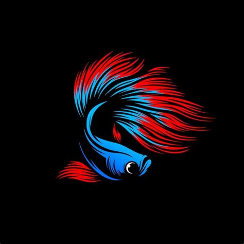 Premium Vector Betta Fish Vector Logo Template