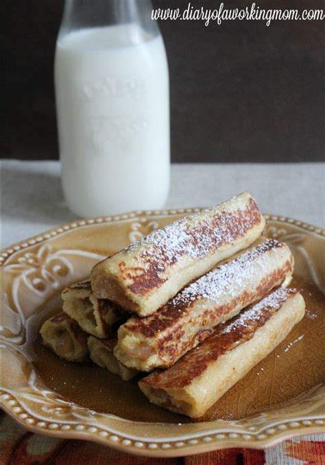 Caramel Apple French Toast Roll Ups Diary Of A Working Mom