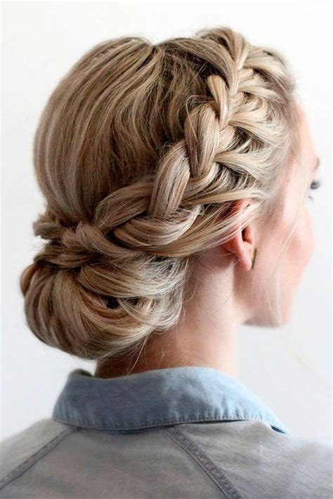 Prom Braided Crown Hairstyles Down Photos
