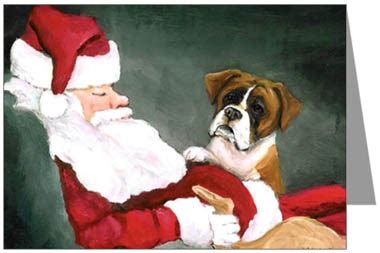 The best selection of royalty free christmas boxer dog vector art, graphics and stock illustrations. Boxers @ DogBreed-Gifts.com, Boxer Christmas Cards, Ornaments