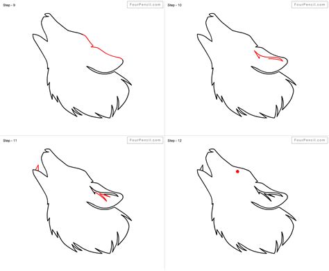 How To Draw Wolf For Kids Slide 3 Click To Enlarge Wolf Drawing