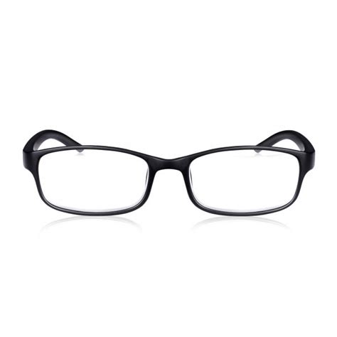 read optics black reading glasses rectangular style ready to wear