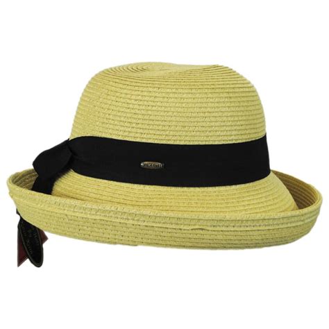 Karen Keith Toyo Straw Kettle Brim Sun Hat Sun Protection