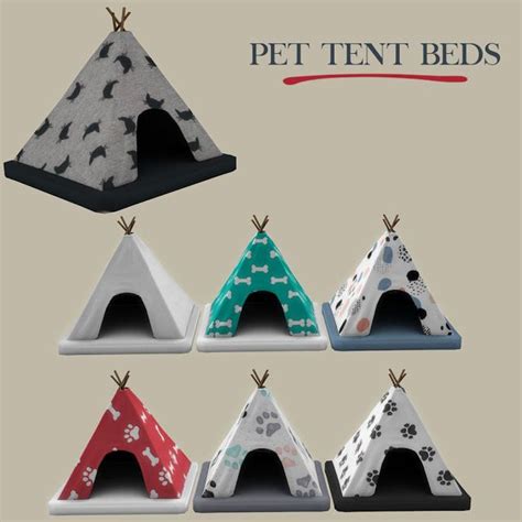 Sims 4 Ccs The Best Pet Tent Beds By Leo Sims Sims 4