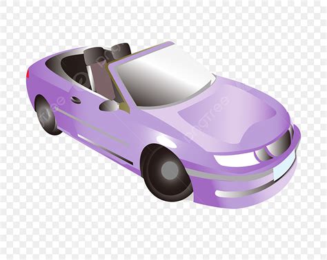 Purple Car Cartoon Illustration Car Illustration Domestic Car Png