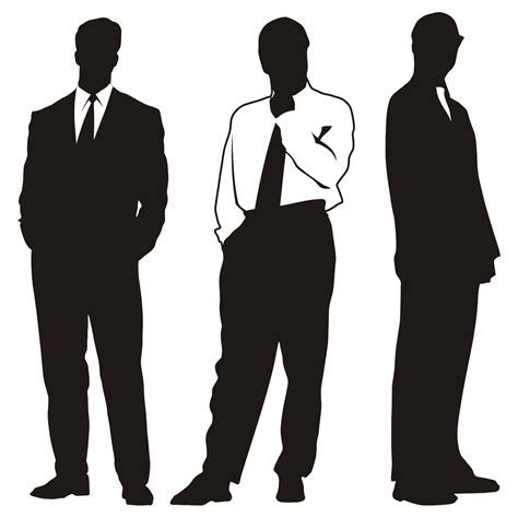 Vector For Free Use Silhouettes Of Businessmen