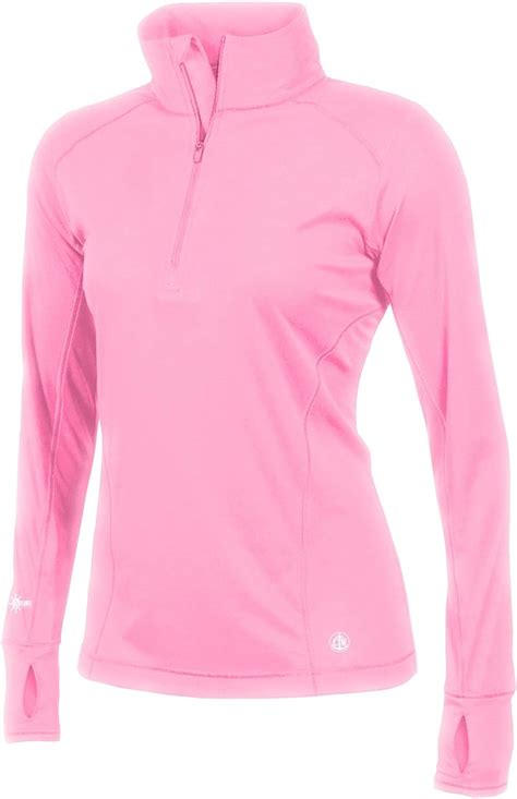 Womens Upf 50 Sun Protection Moisture Wicking 14 Zip Pullover Long