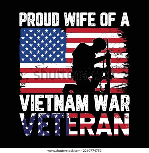 Proud Wife Vietnam War Veteran Husband Stock Vector Royalty Free 2260774753 Shutterstock