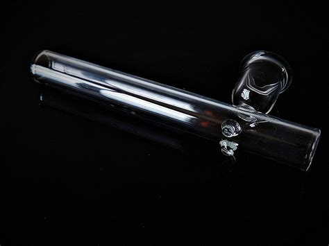 Buy Handmade Clear Glass Smoking Pipe Chillum 5 Inch