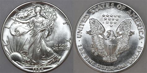 1988 Silver Eagle Value Sae Bullion Coin Price Guide Coin Helpu