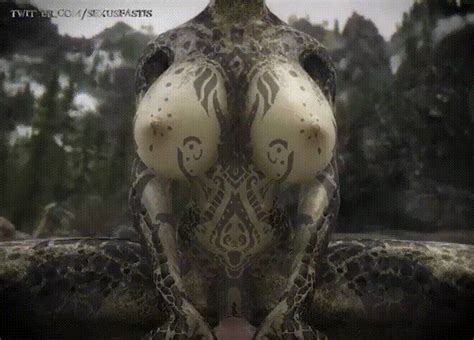 Rule 34 3d Animated Argonian Argonian Female Curves Human Human On