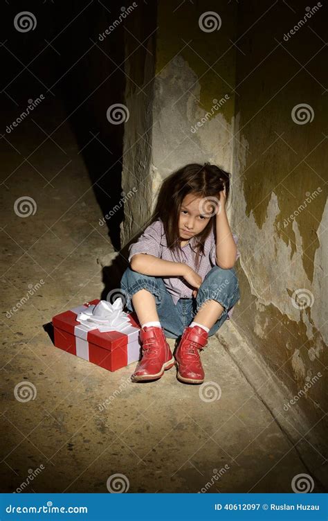 Lonely Little Girl Stock Image Image Of Innocence Knees 40612097