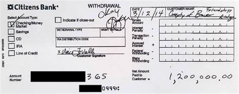 Whether you're filling out a wells fargo withdrawal slip or one from another bank, you'll find the forms are pretty much the same. Bank Slips Show $3.4 Million Unilaterally Withdrawn By Financial Administrator LaValle ...